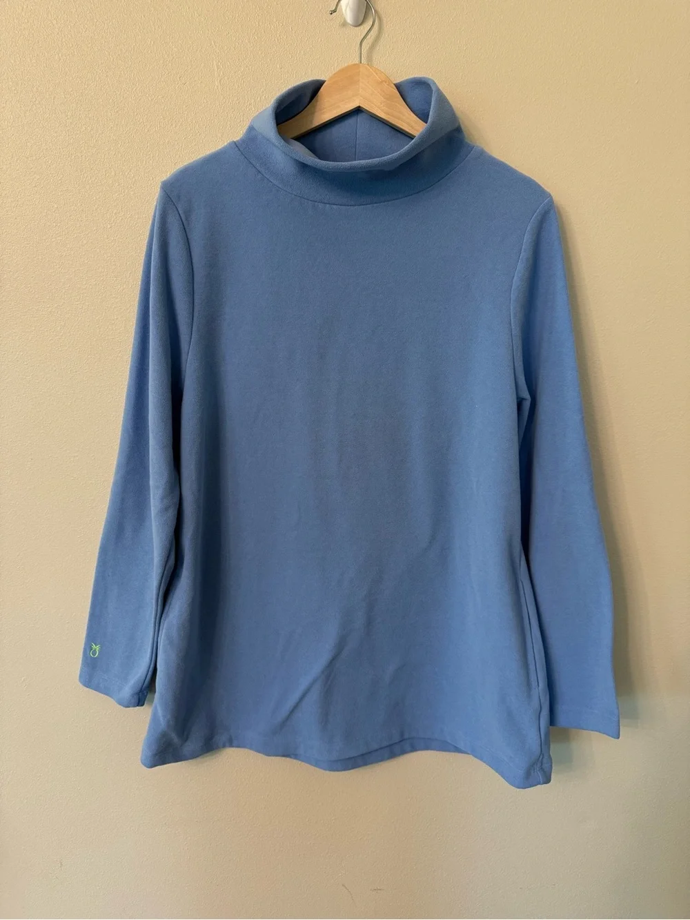 Dudley Stephens Cobble Hill Turtleneck Fleece Tunic Blue XL